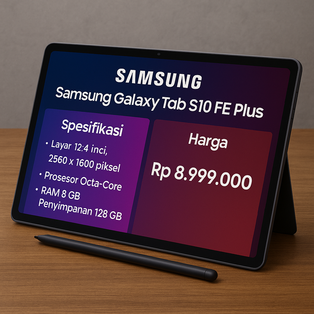Spesifikasi dan Harga Samsung Galaxy Tab S10 FE Plus di Indonesia